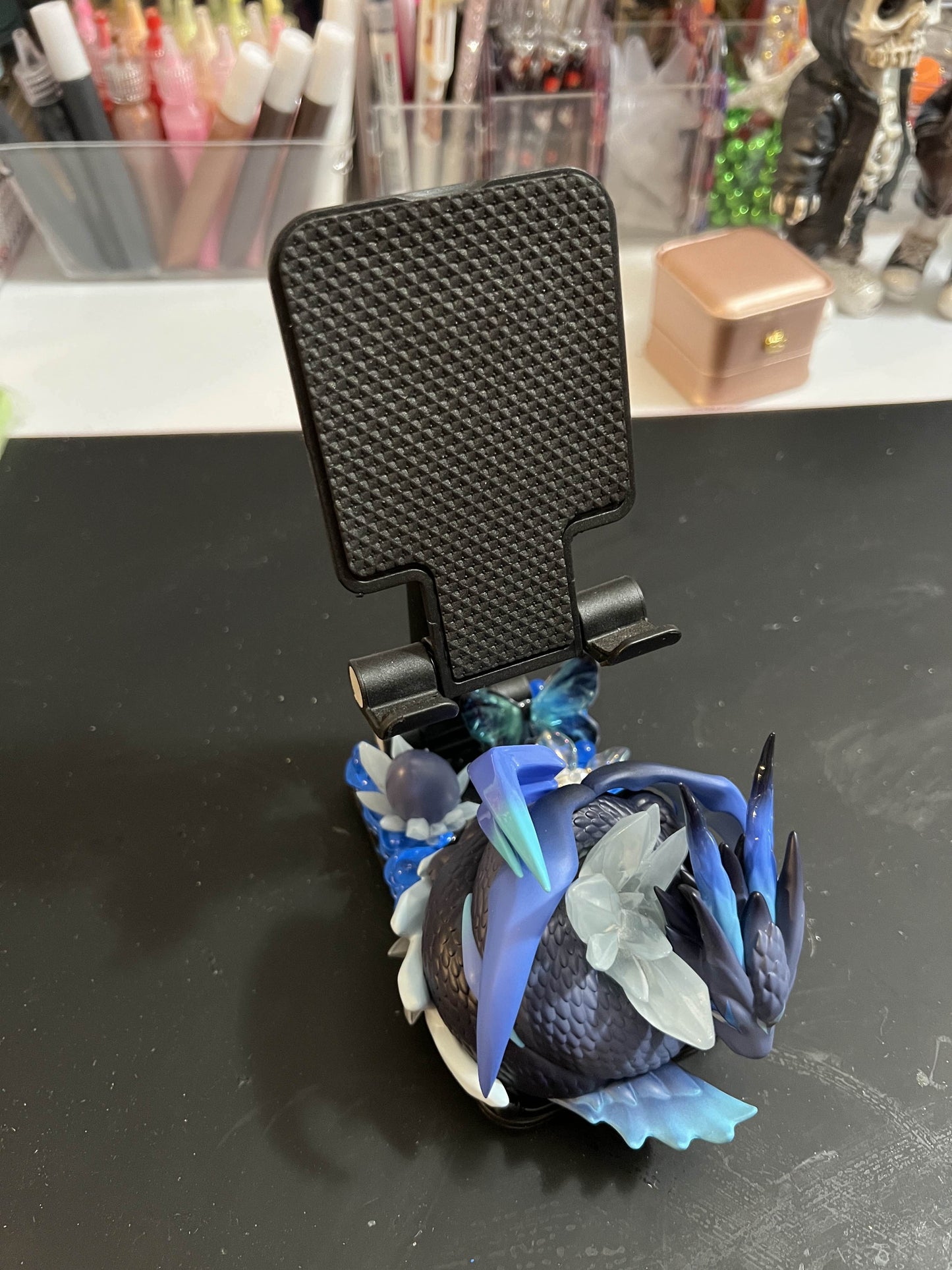 Custom phone stand made by Eve!