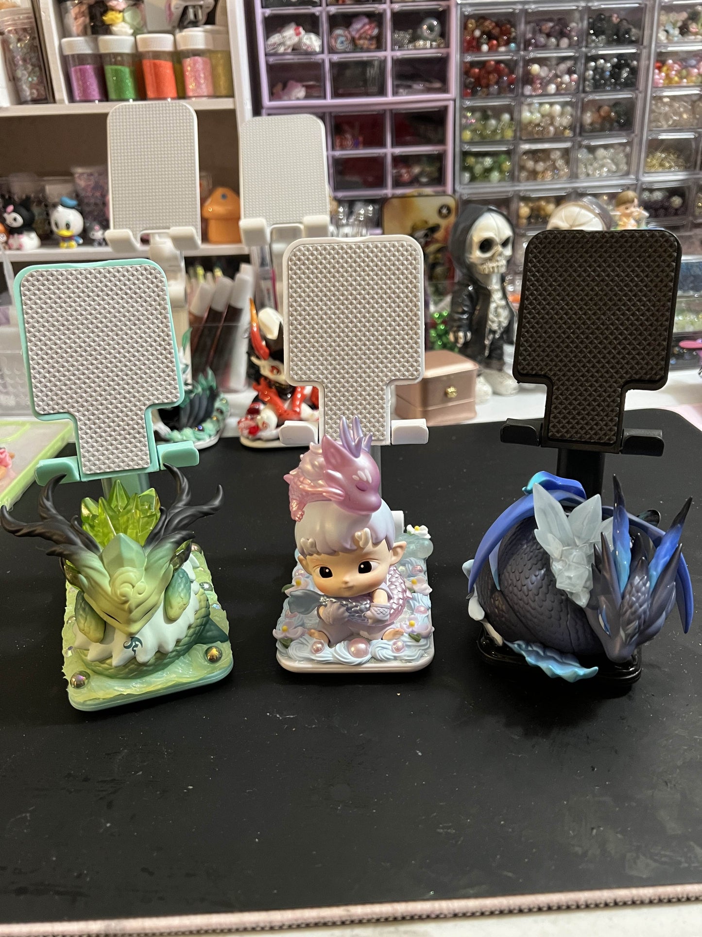 Custom phone stand made by Eve!