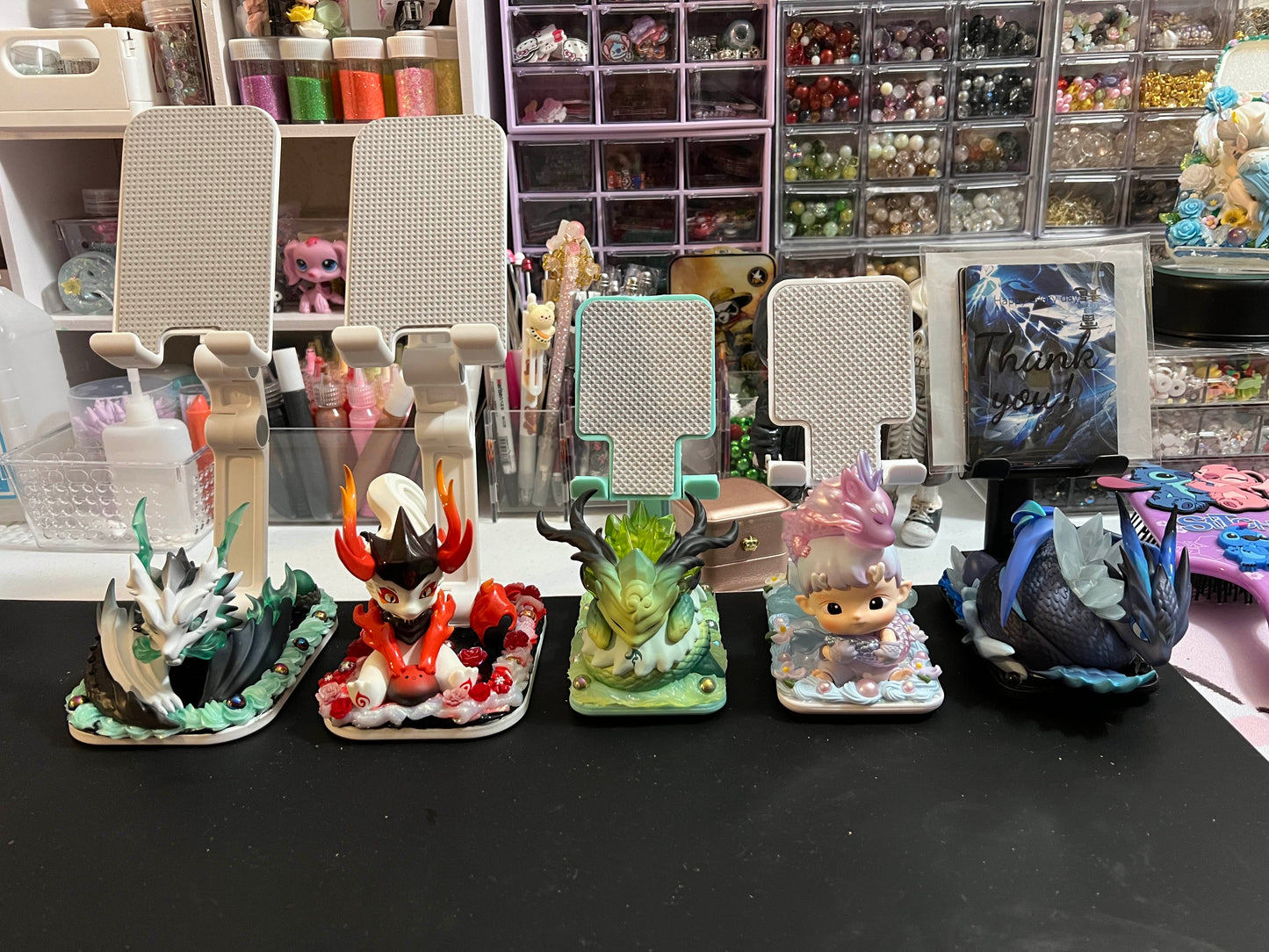 Custom phone stand made by Eve!