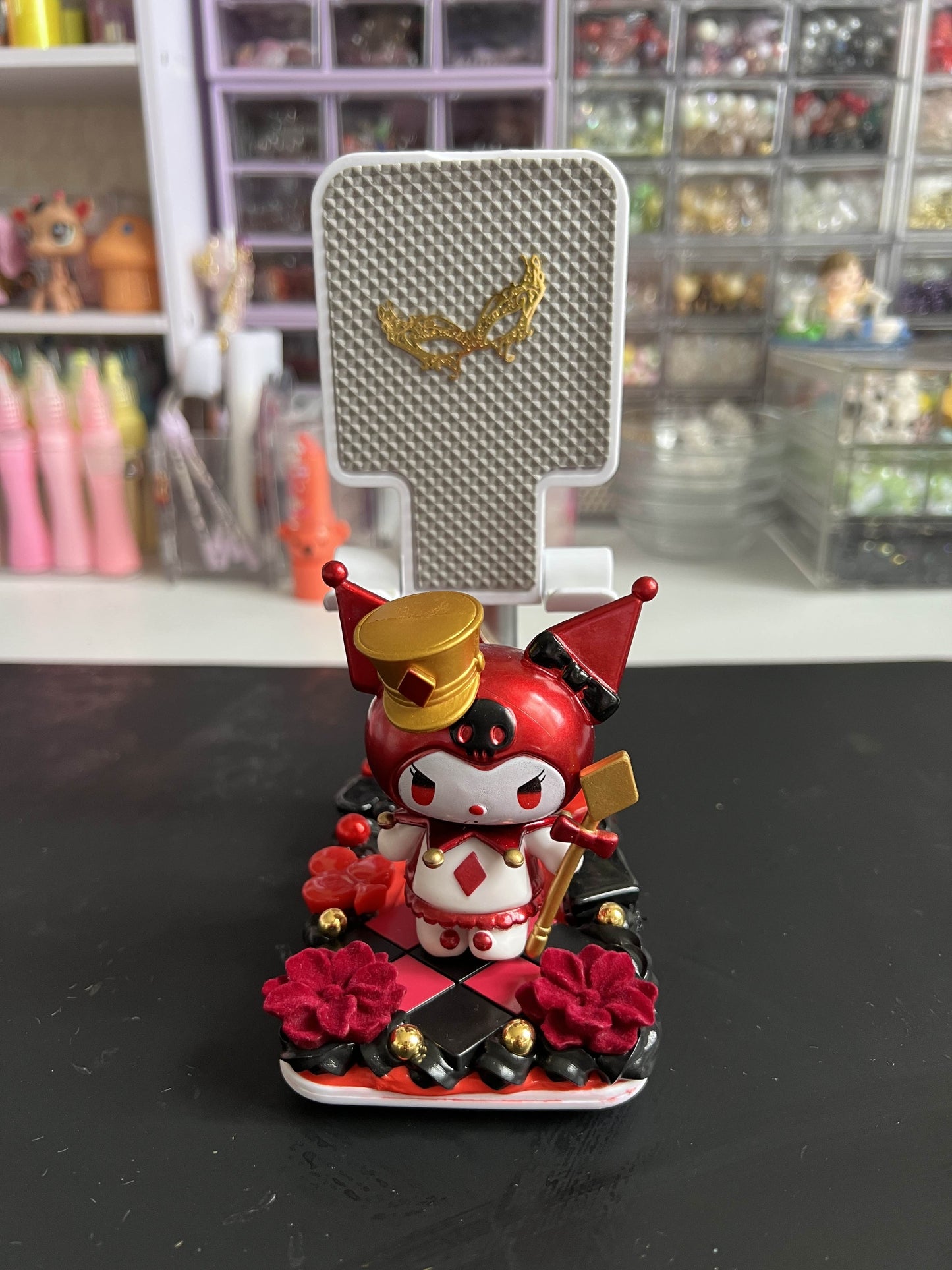 Custom phone stand made by Eve!