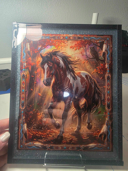 Custom 8x10 5 layer Tribal Horse